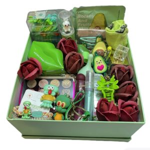 باکس هدیه زنانه با تم سبز