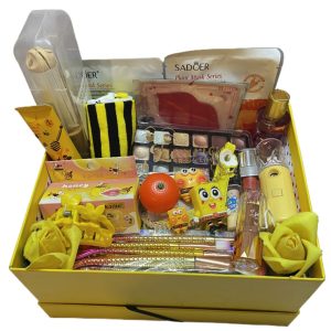 باکس هدیه زنانه با تم زرد